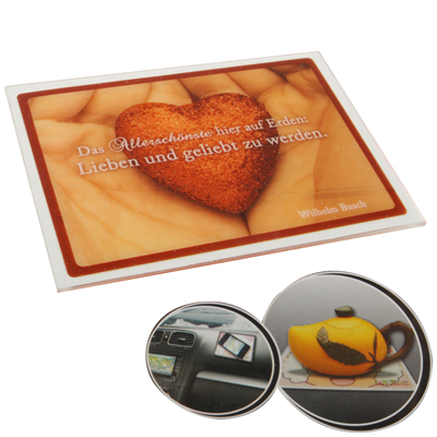 Car Heart Style Anti-Slip Mat Super Sticky Pad for Phone GPS MP4 MP3 Size 138 x 105 x 2mm - Click Image to Close